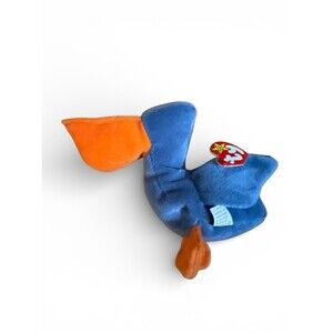 Ty Beanie Babies With Tags Scoop the Pelican Retired RARE Toy Collectible